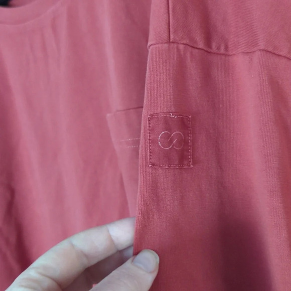 Calia Oversized Thick 100% Cotton Long Sleeve Rust Top Size XXL - Picture 7 of 8